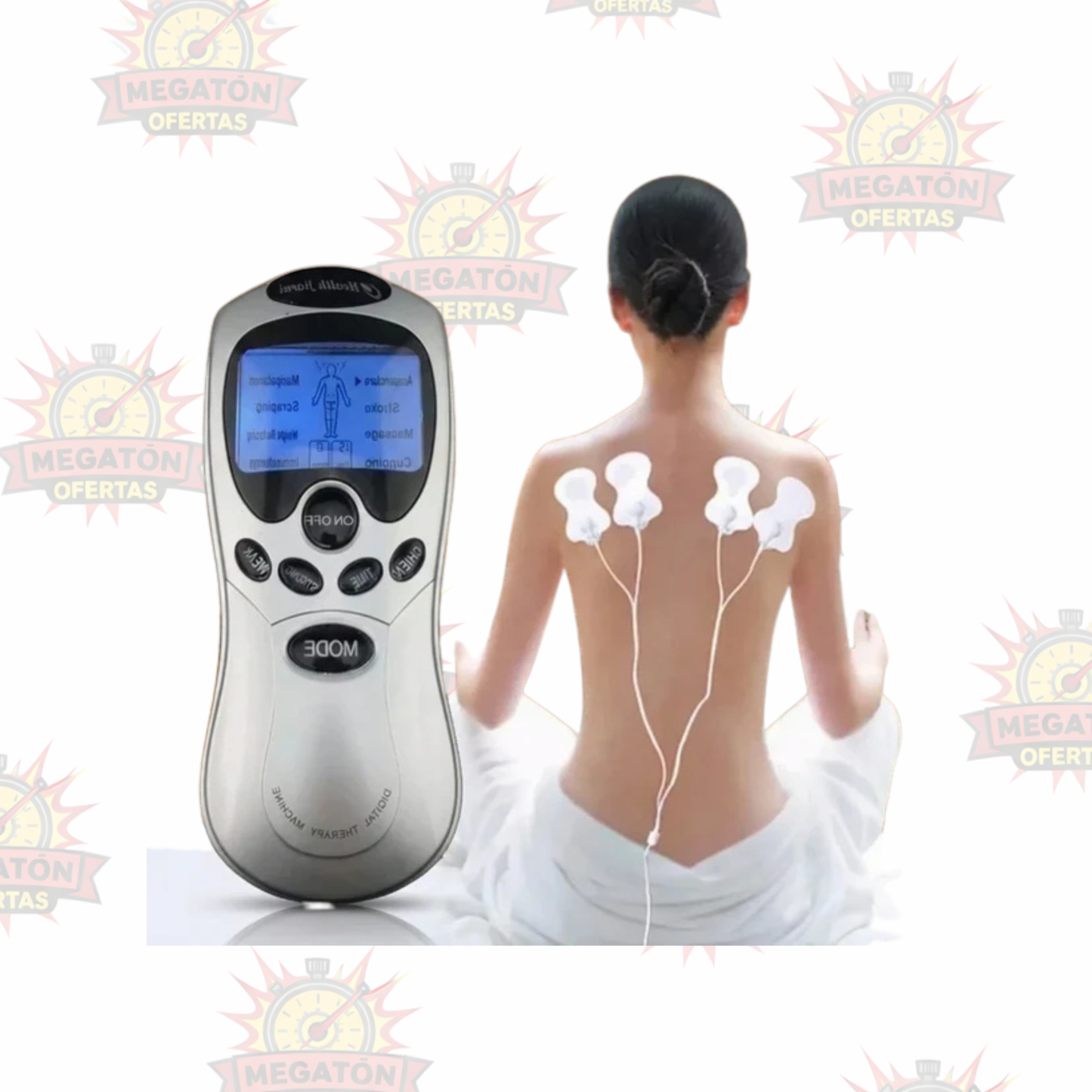 Electroestimulador Maquina Masajes Masajeador Electrofisico