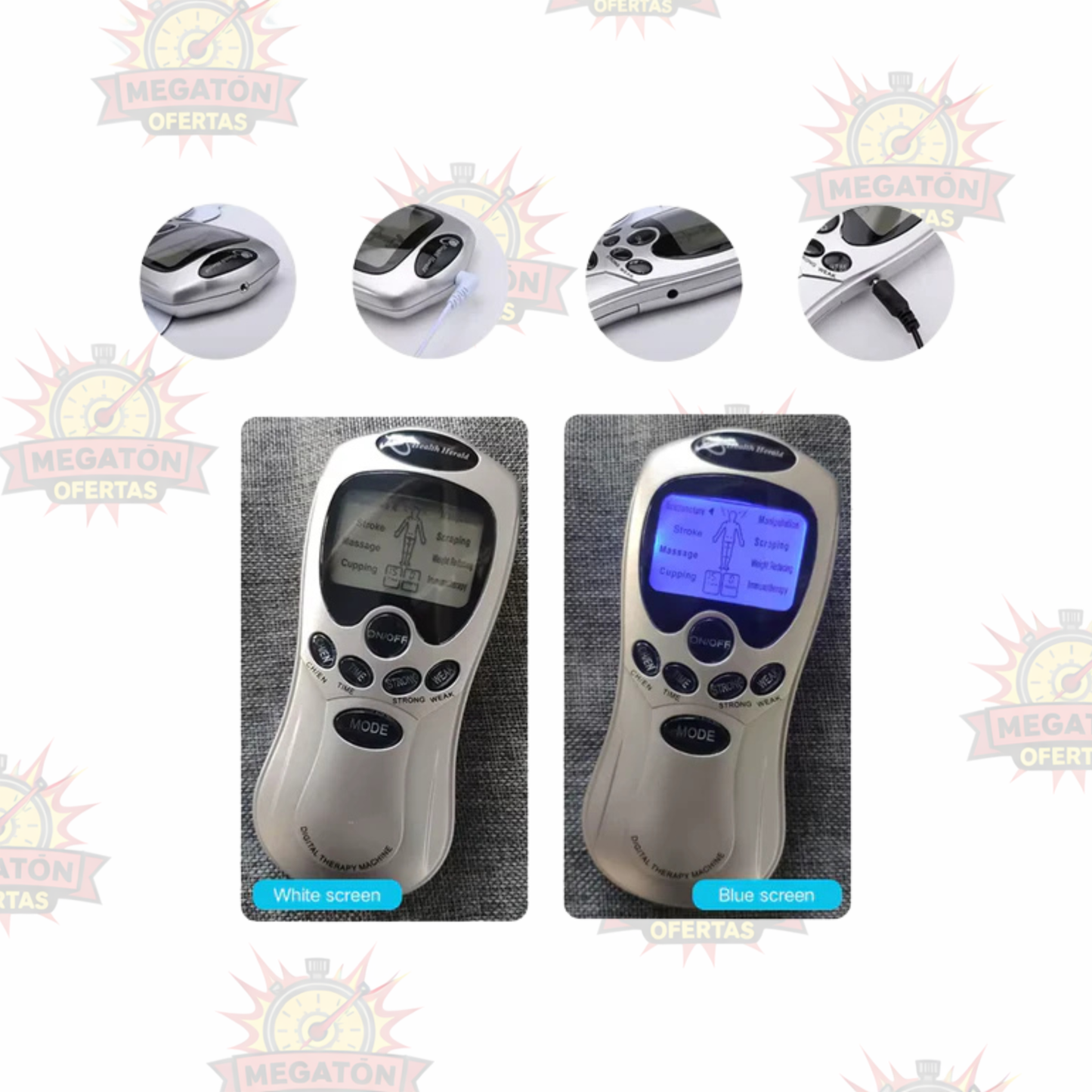 Electroestimulador Maquina Masajes Masajeador Electrofisico