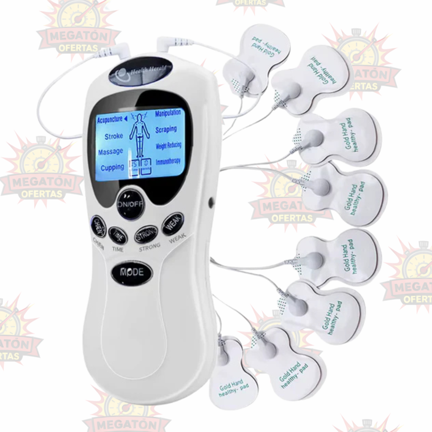 Electroestimulador Maquina Masajes Masajeador Electrofisico